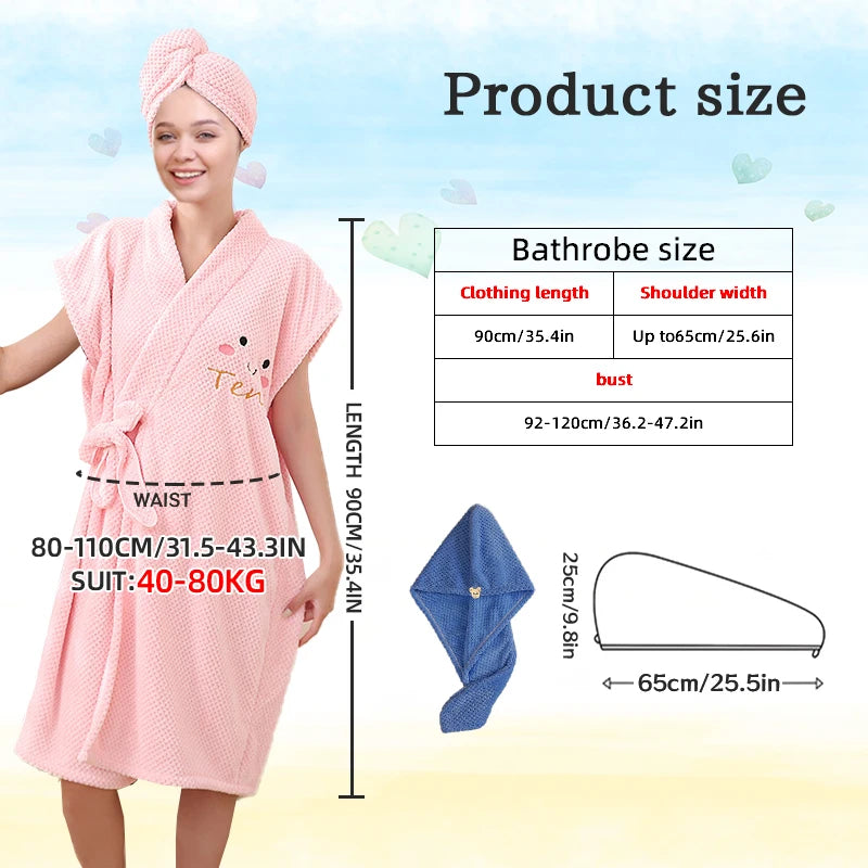 peignoir de bain ado fille