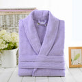 peignoir de bain éponge violet