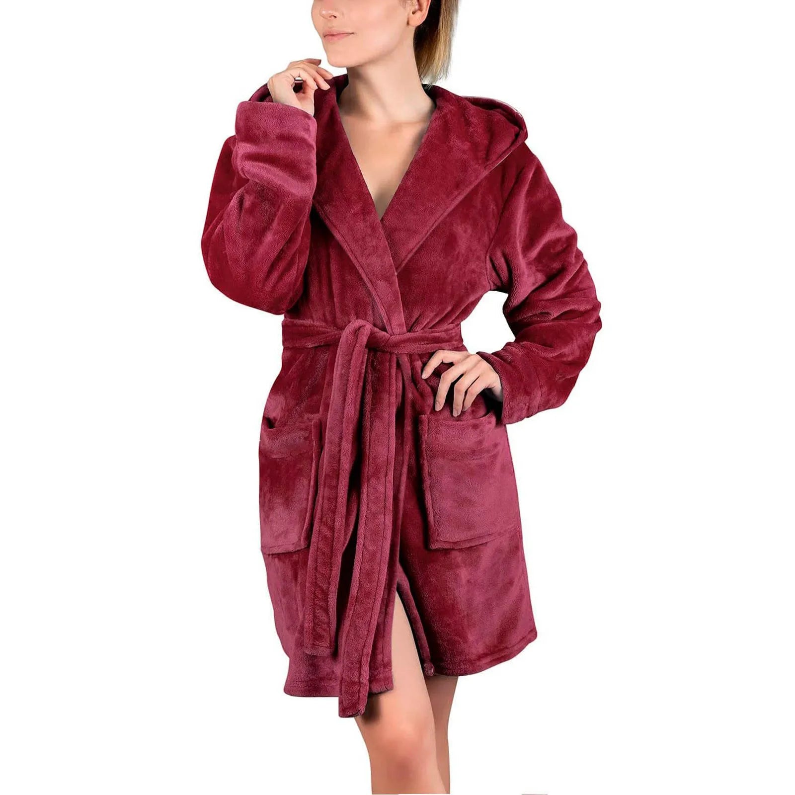 peignoir de bain rose