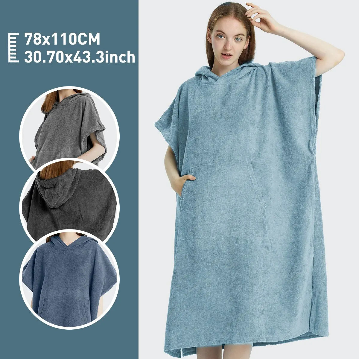 peignoir de bain ado garçon