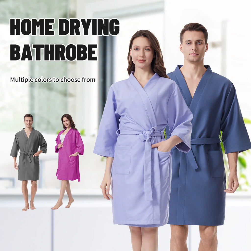 peignoir de bain en microfibre