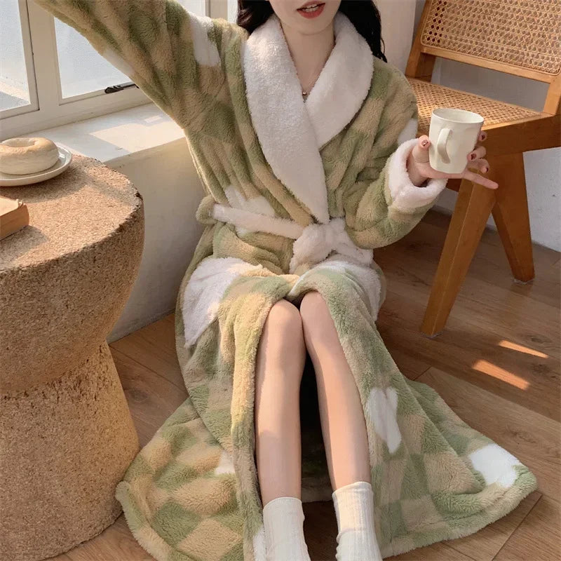 peignoir de bain epais femme