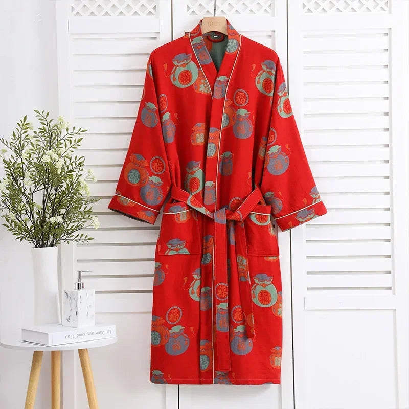 peignoir de bain kimono femme