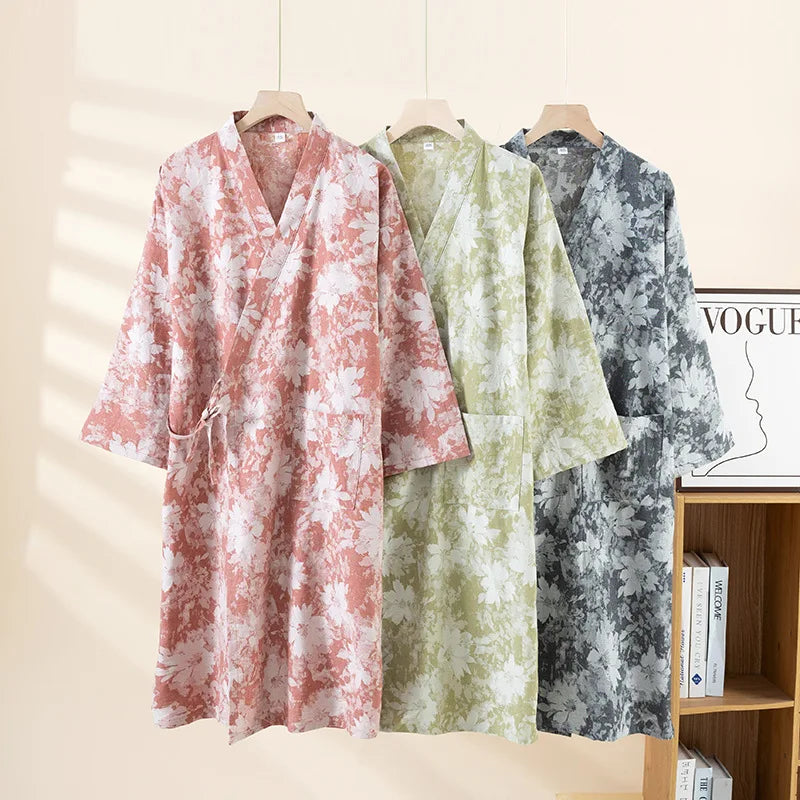 peignoir de bain japonais