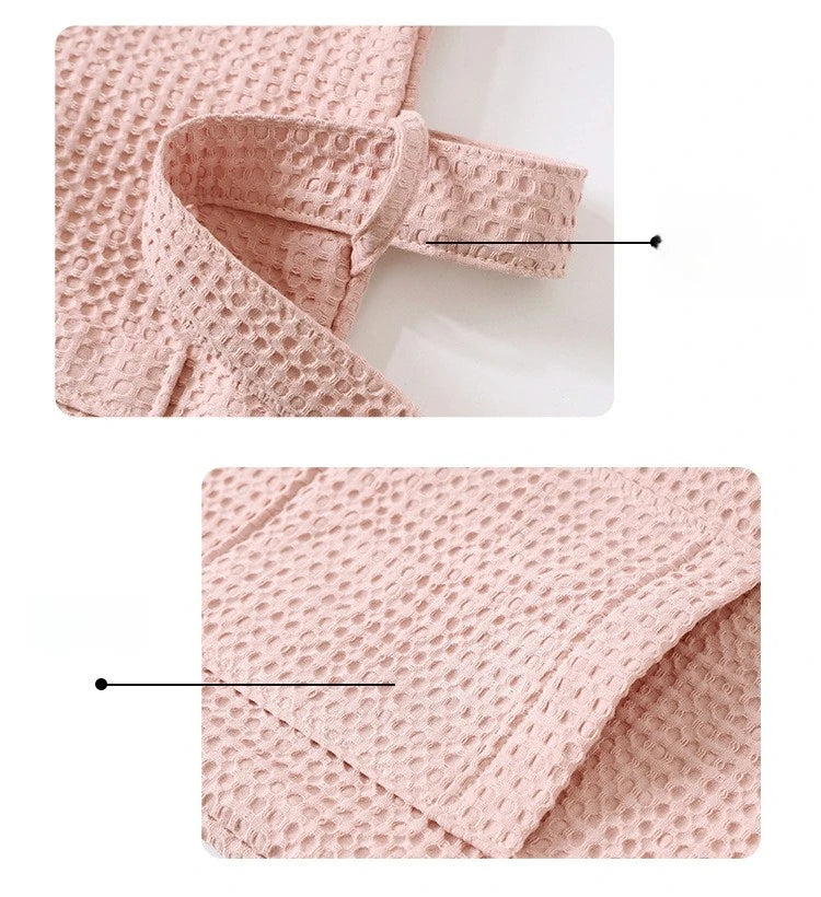 peignoir de bain femme coton nid d abeille