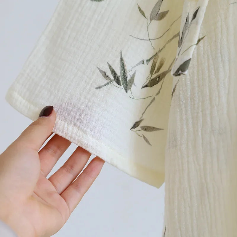 peignoir de bain en bambou