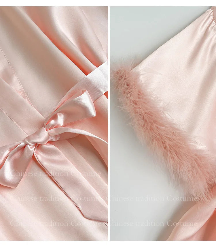 peignoir de bain mariée
