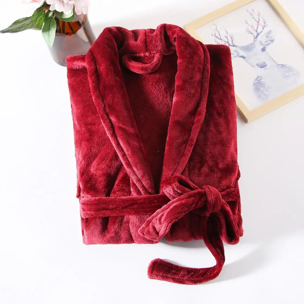 peignoir de bain rouge