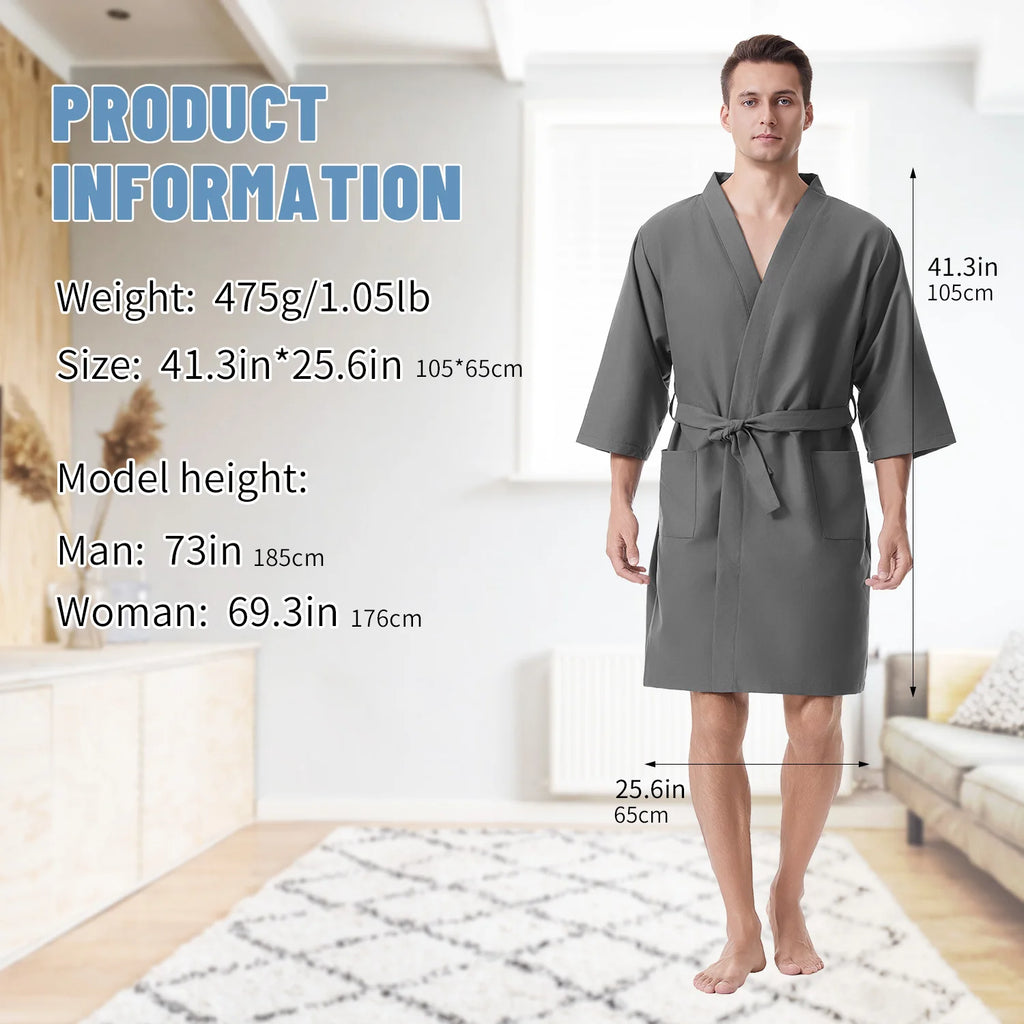 peignoir de bain en microfibre