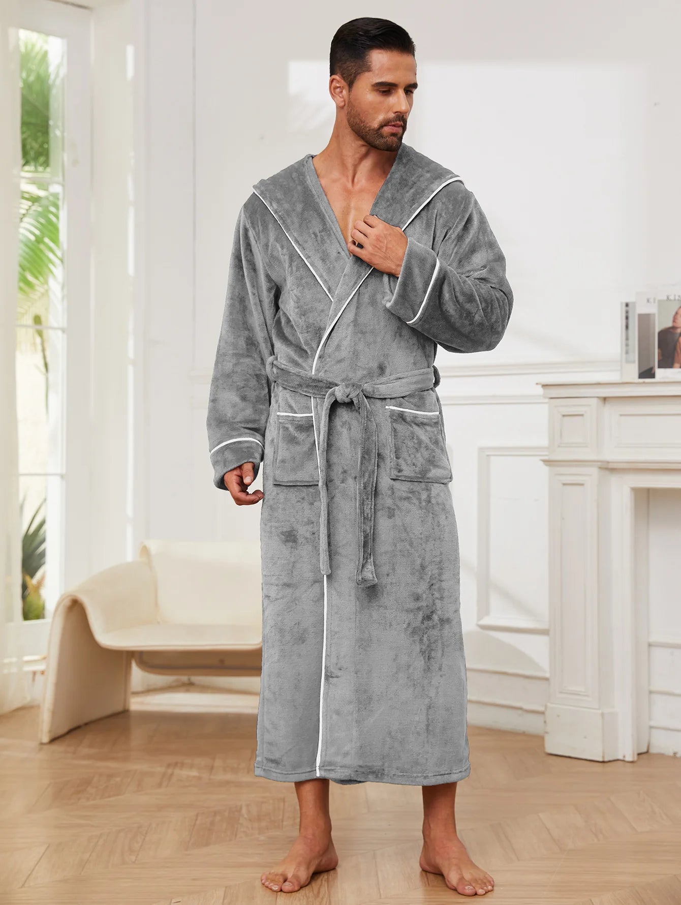 peignoir de bain polaire homme