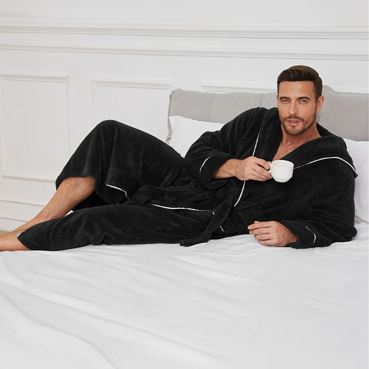 coffret peignoir de bain homme