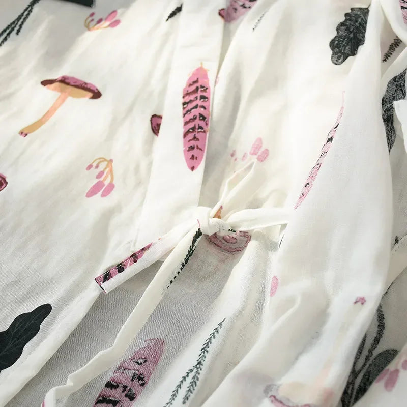 peignoir de bain gaze de coton