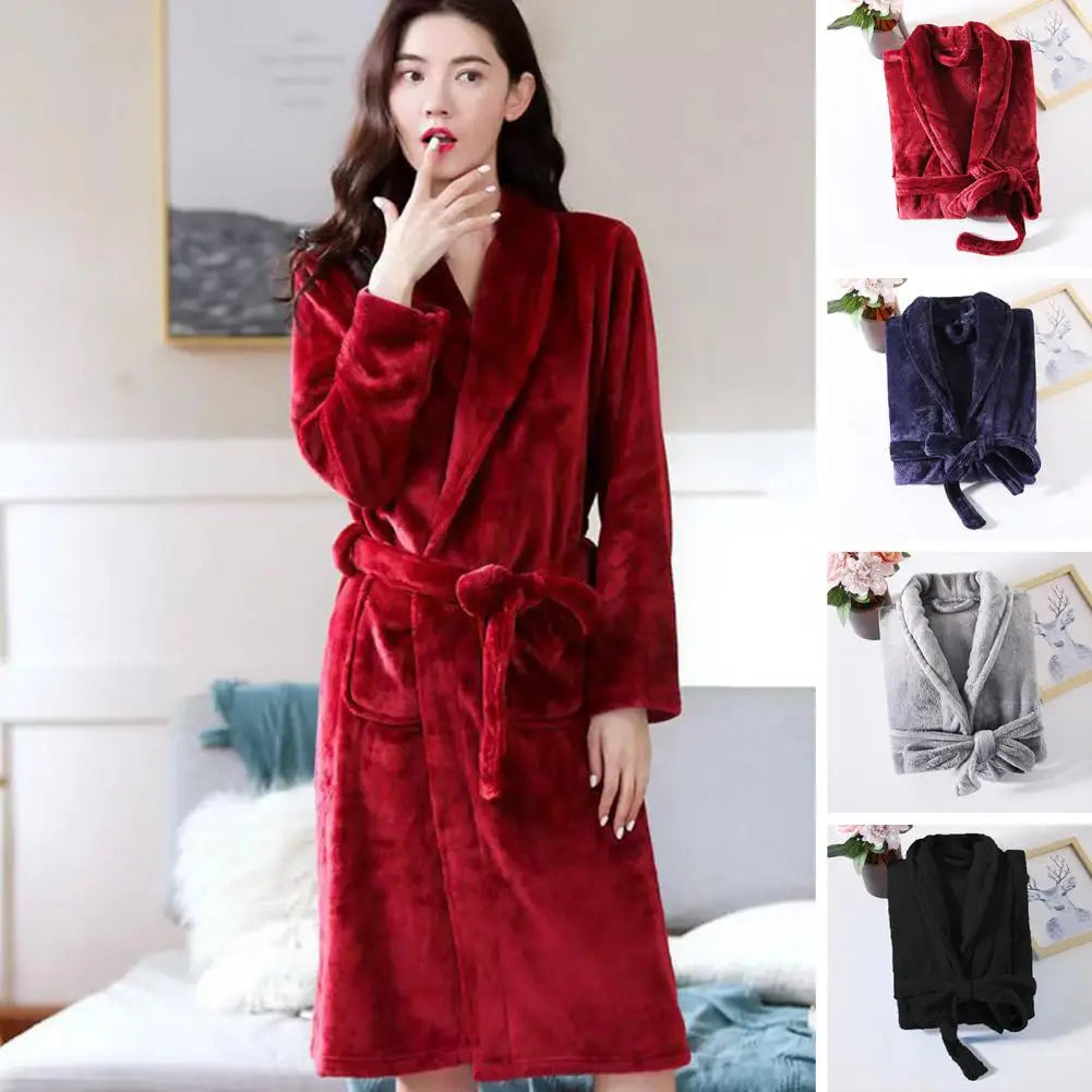 peignoir de bain rouge