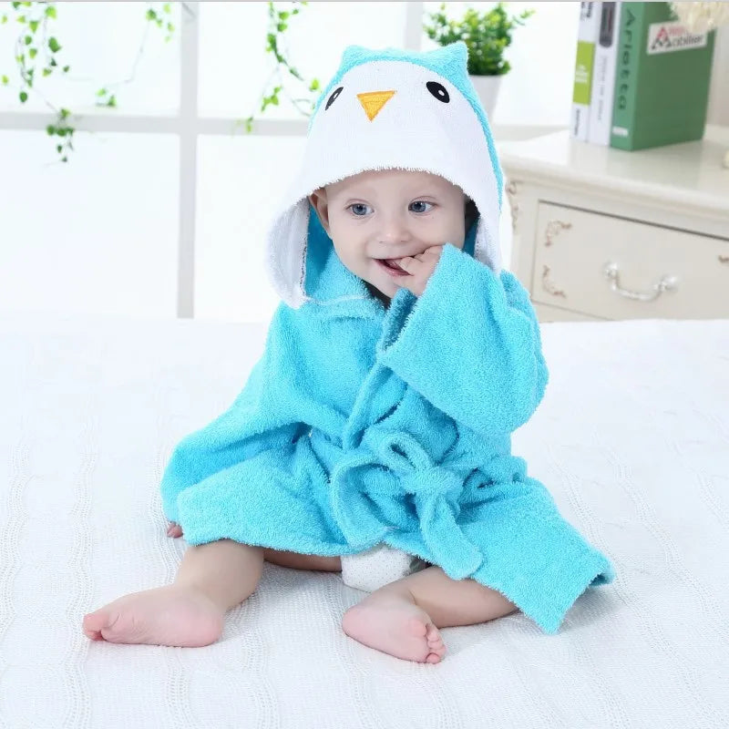 peignoir de bain bébé garçon