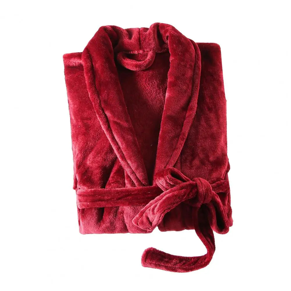 peignoir de bain rouge