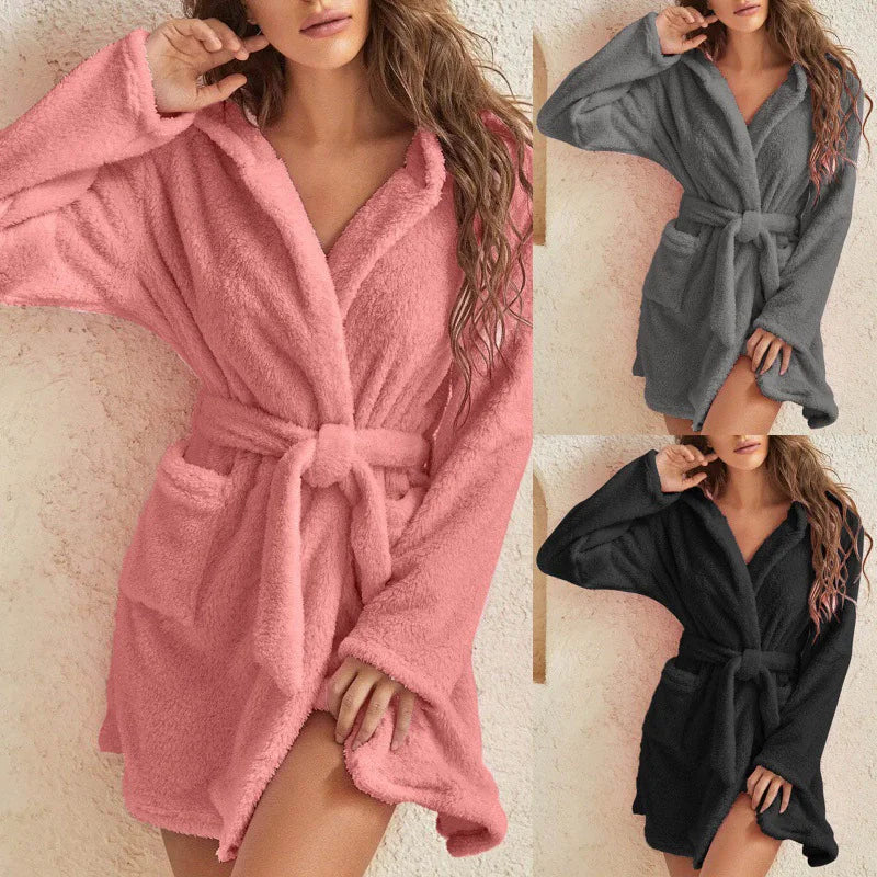 peignoir de bain court