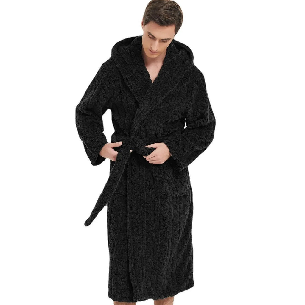 peignoir de bain noir