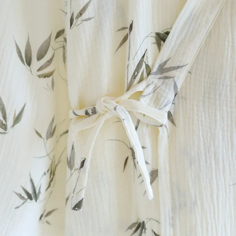 peignoir de bain en bambou