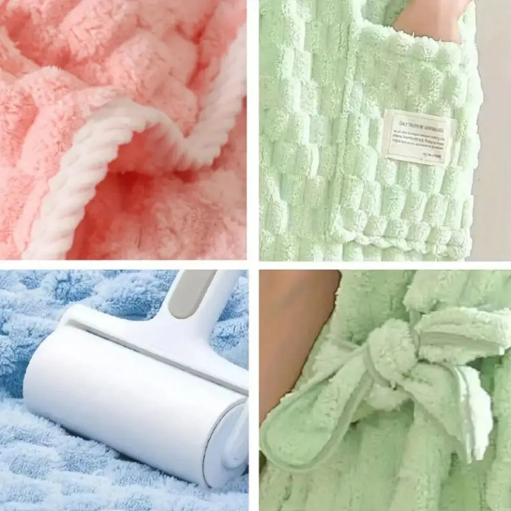 peignoir de bain eponge court femme