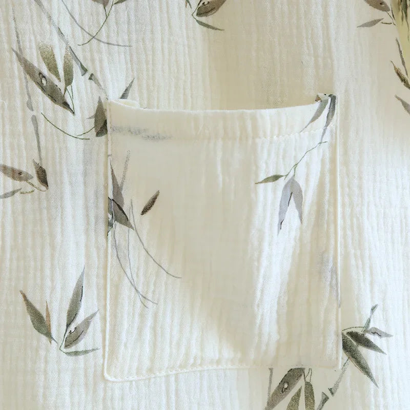 peignoir de bain en bambou