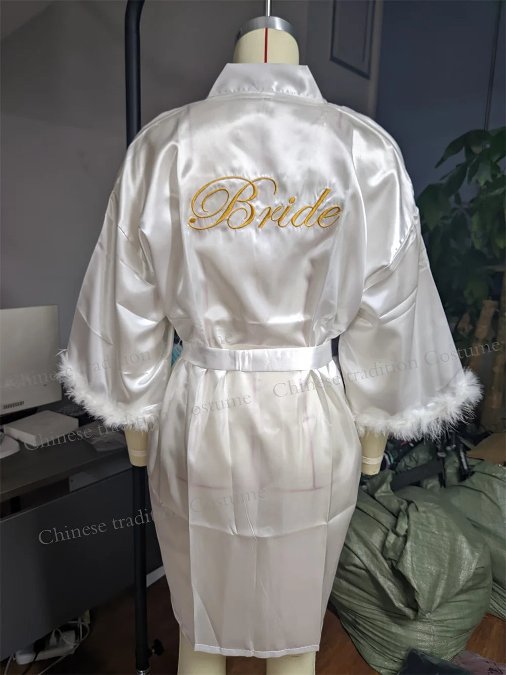 peignoir de bain mariée