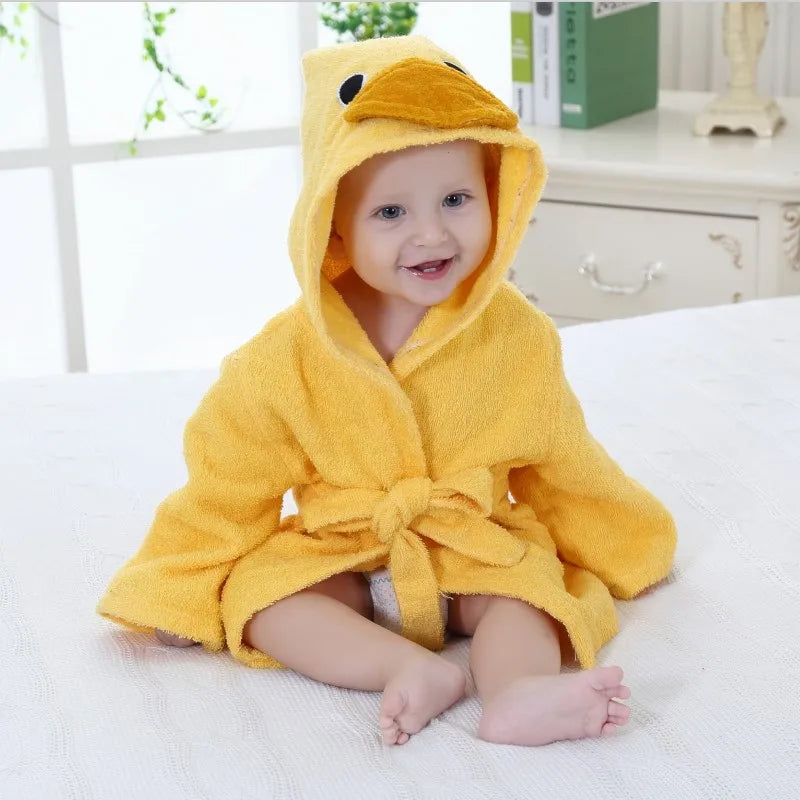 peignoir de bain bébé garçon