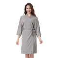 peignoir de bain femme gris