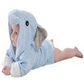 peignoir de bain bébé éléphant bleu