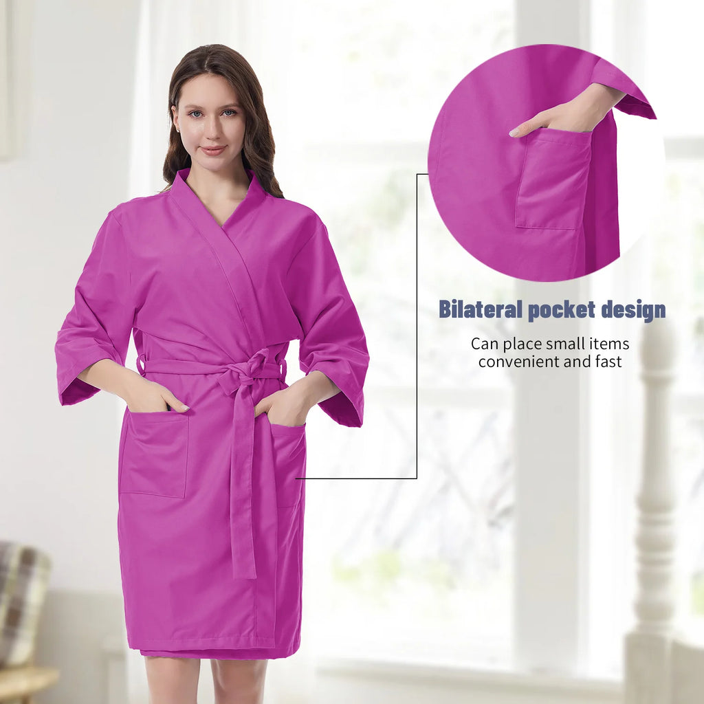 peignoir de bain en microfibre