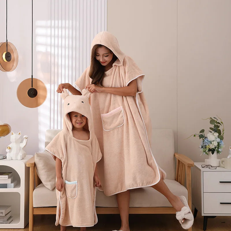 peignoir de bain famille
