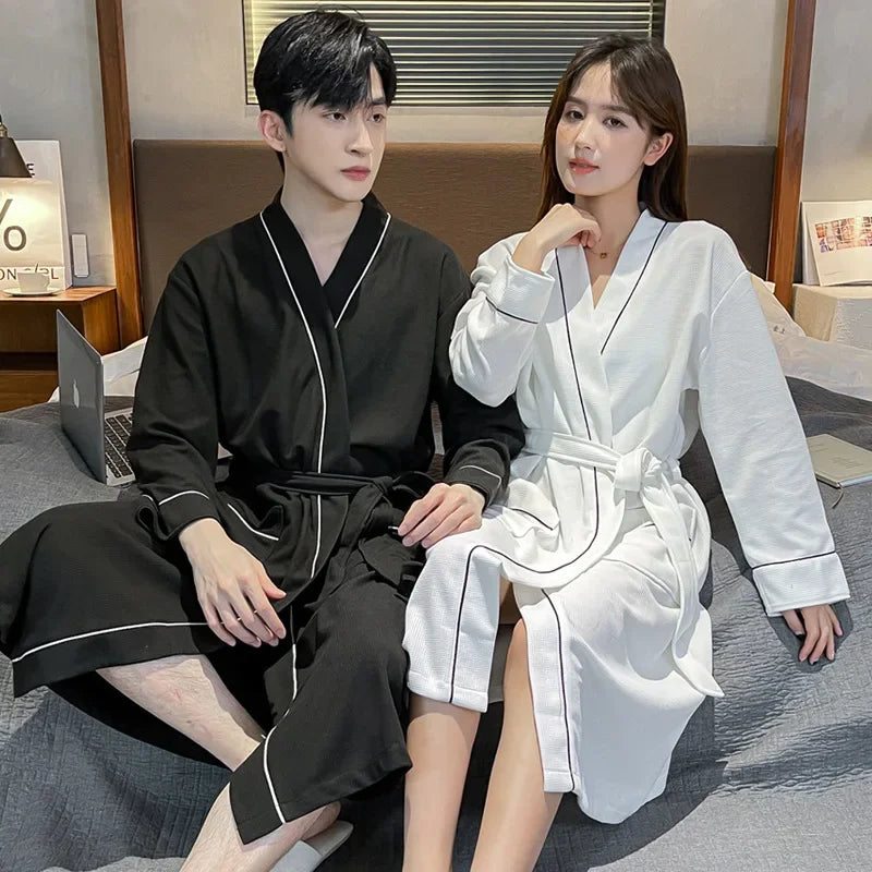 peignoir de bain couple