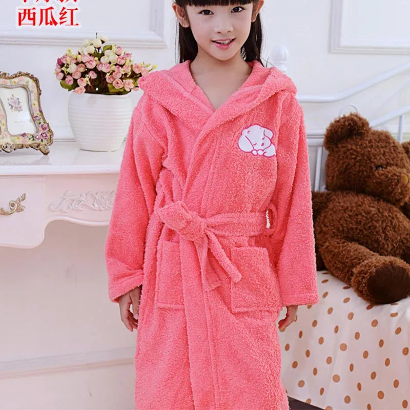 peignoir de bain coton enfant