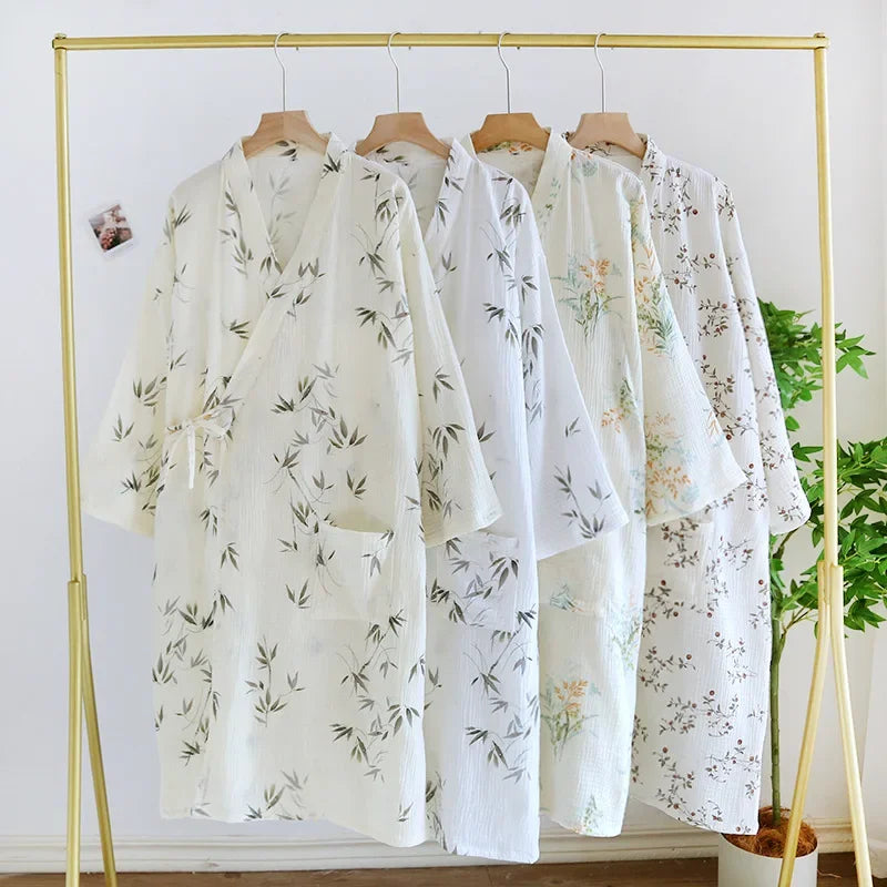 peignoir de bain en bambou