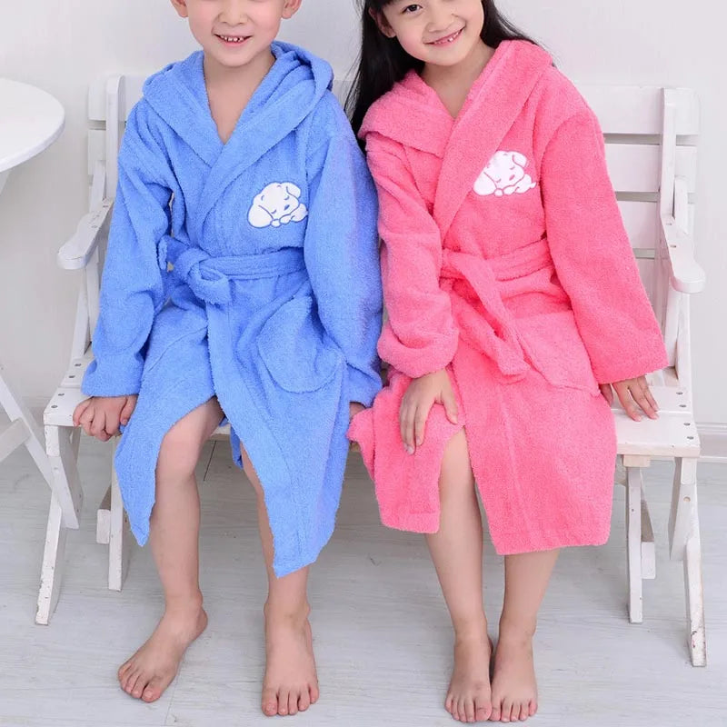peignoir de bain coton enfant