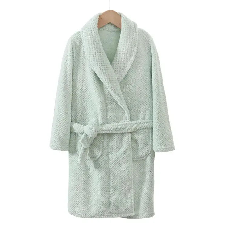 peignoir de bain 12 ans vert clair