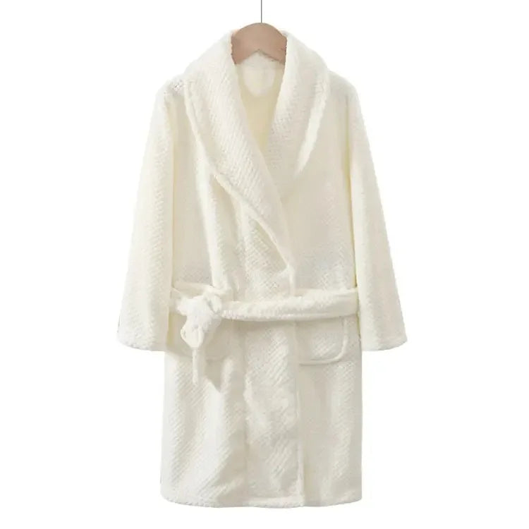 peignoir de bain 12 ans blanc