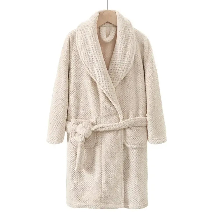 peignoir de bain 12 ans beige 