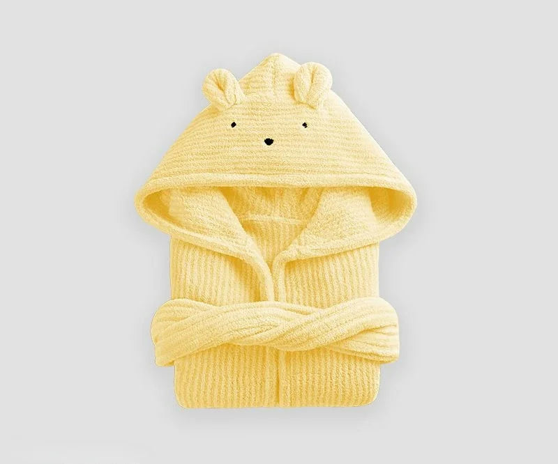 peignoir de bain 24 mois jaune