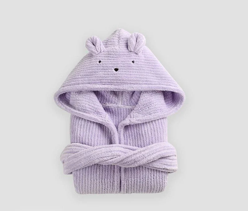 peignoir de bain 24 mois violet