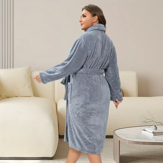 peignoir de bain 4xl gris