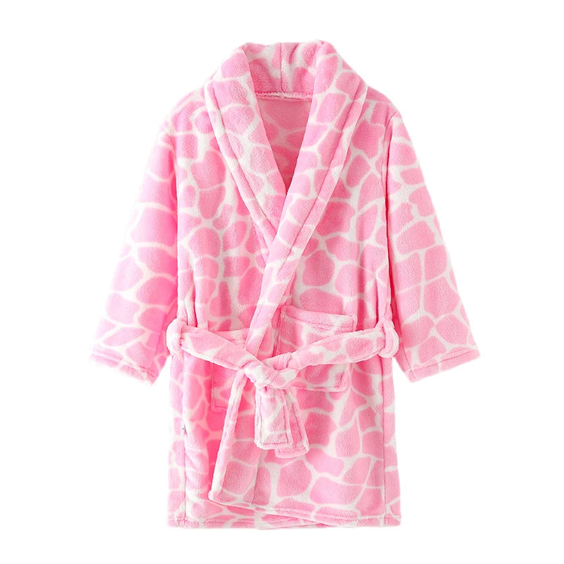 peignoir de bain 8 ans rose