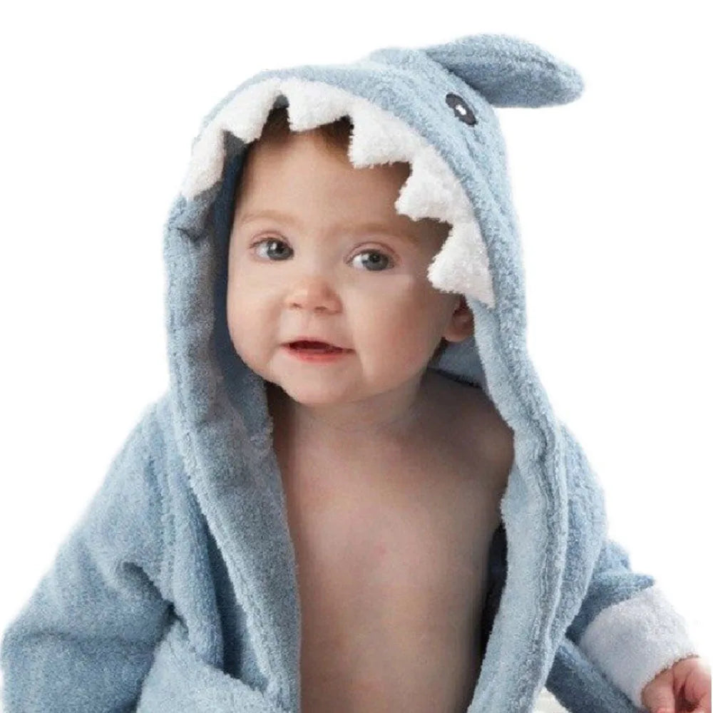 peignoir de bain bébé requin