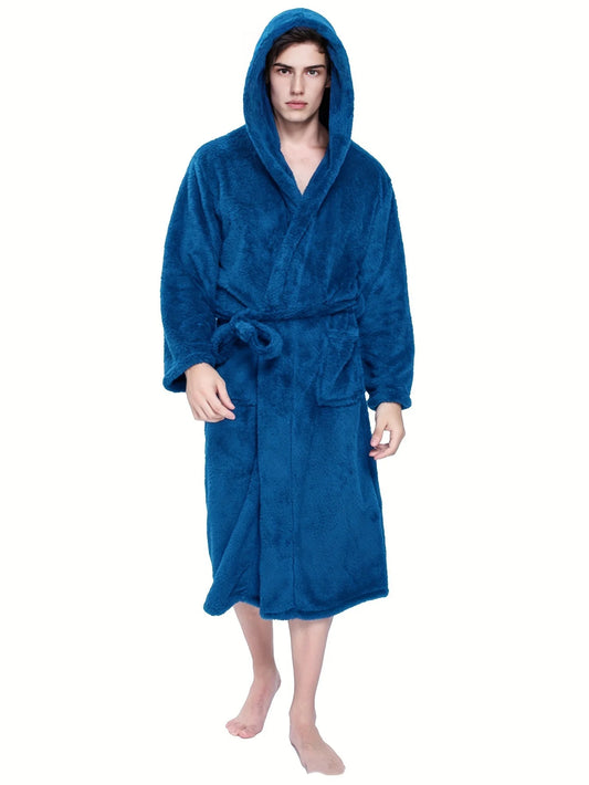 peignoir de bain bleu