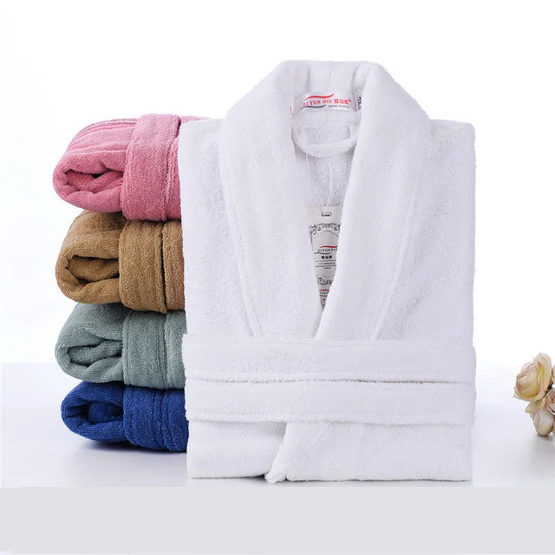 peignoir de bain coton bio blanc