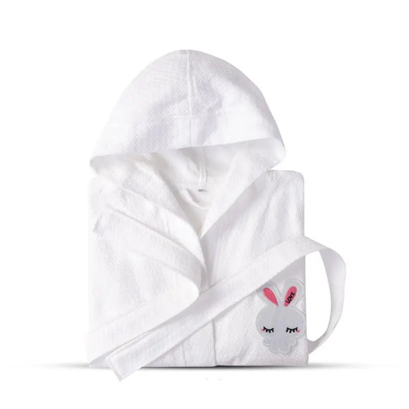 peignoir de bain éponge garcon blanc