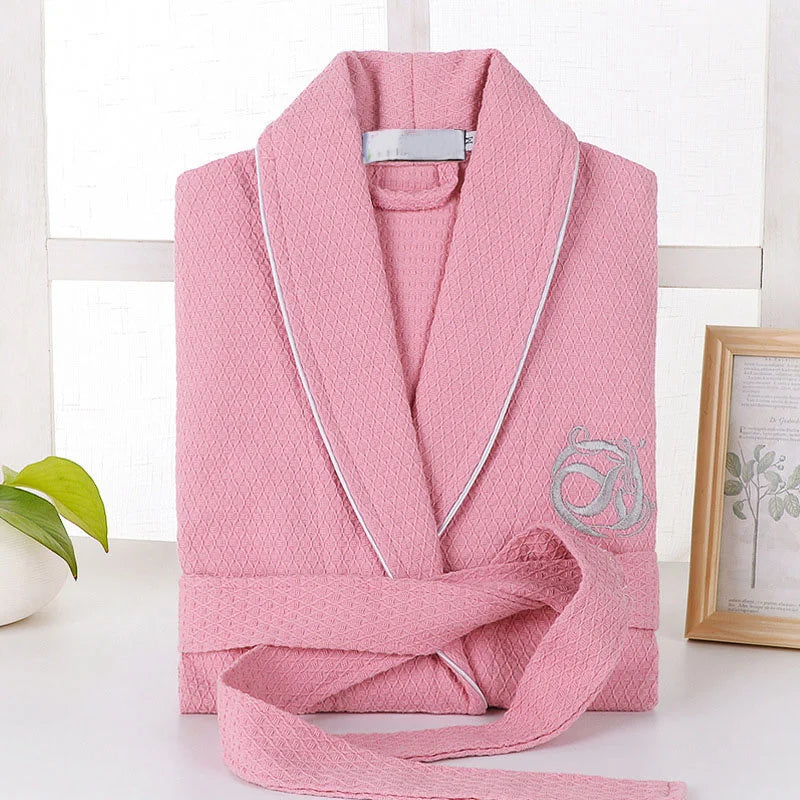 peignoir de bain femme chic rose