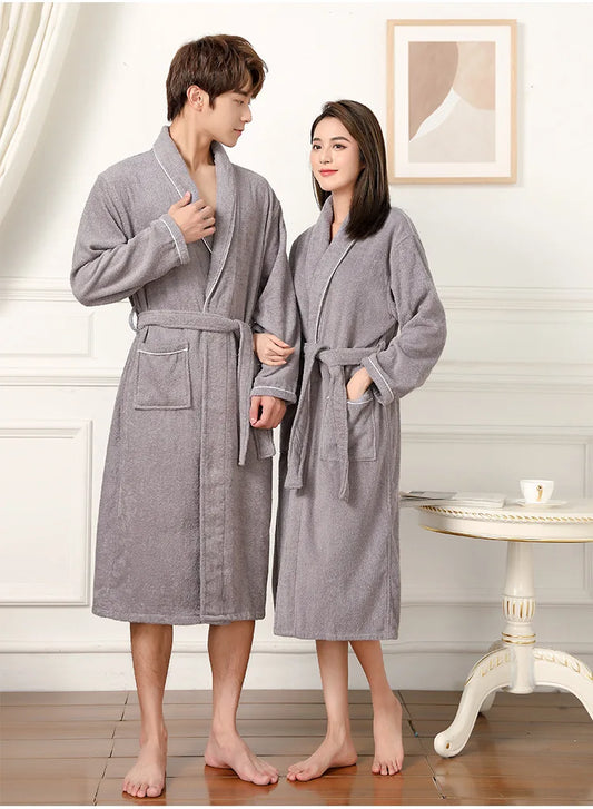 peignoir de bain femme haute de gamme gris