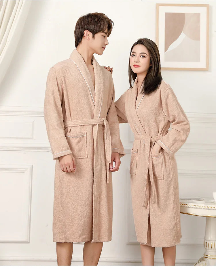 peignoir de bain femme haute de gamme beige