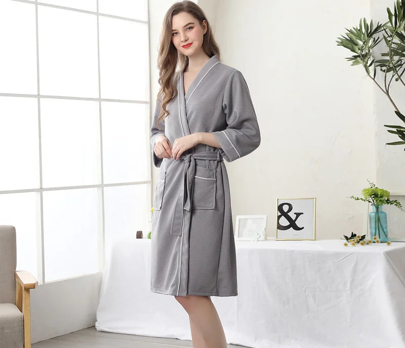 peignoir de bain femme taille s gris