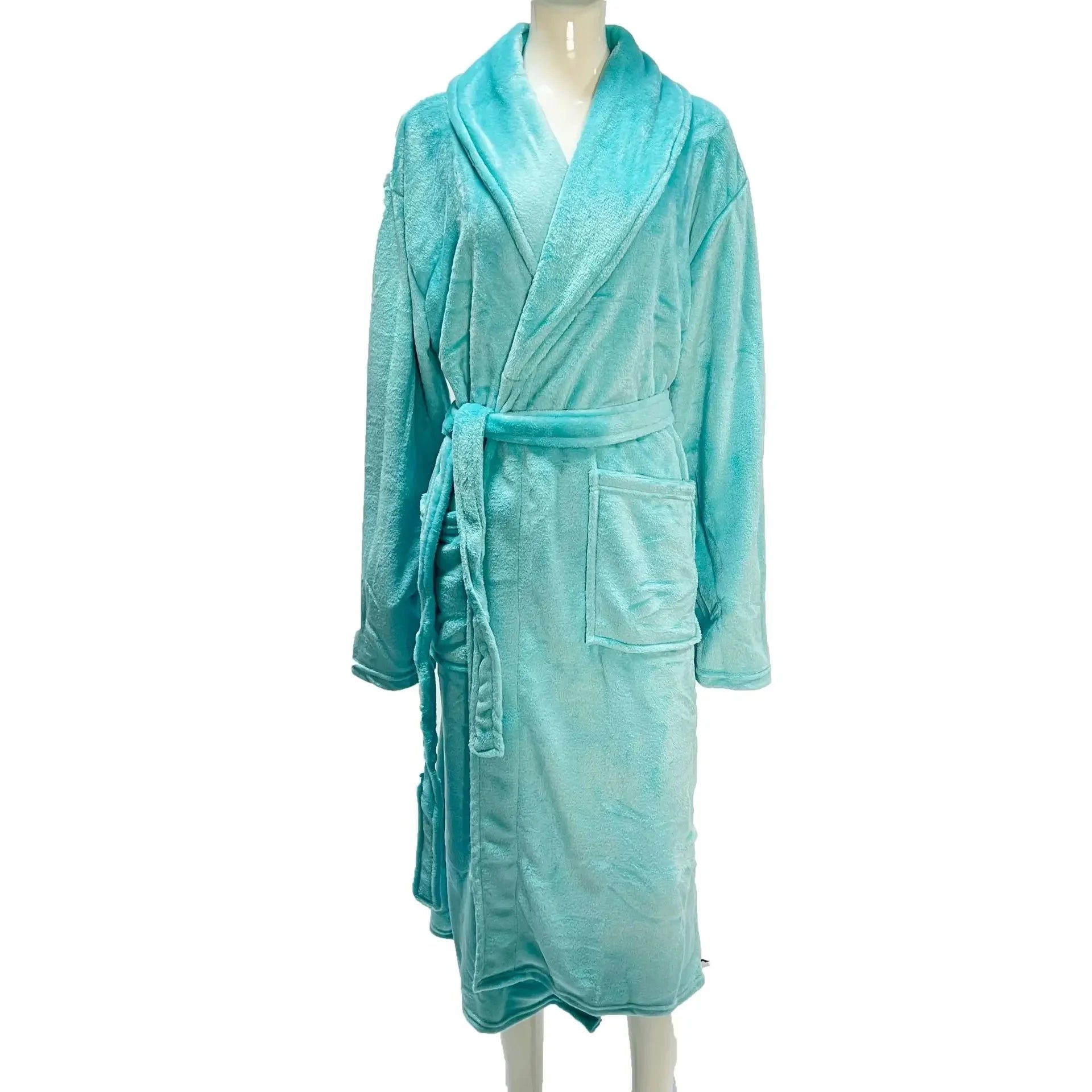 peignoir de bain femme turquoise